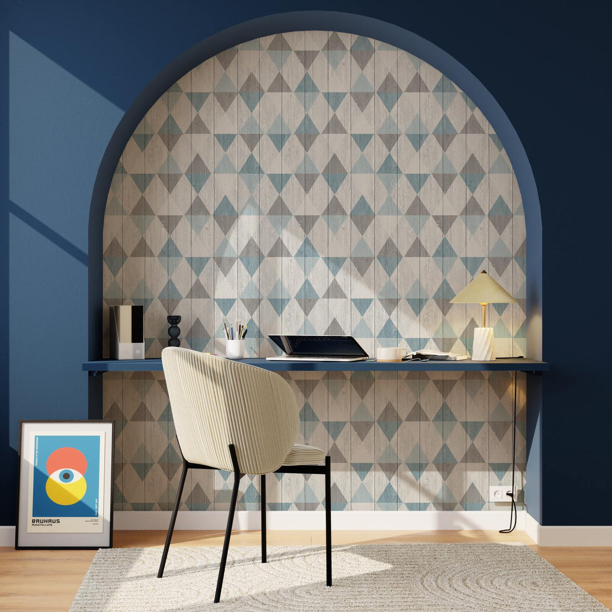 Papier peint intissé Soren Gris perle