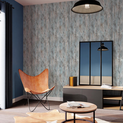 Papier peint intissé Mywood Taupe