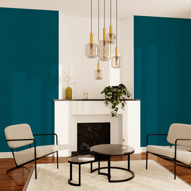 Papier peint intissé PALAZZO coloris bleu nuit