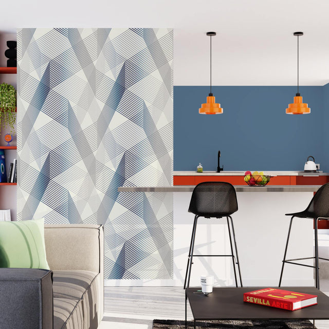 Papier peint intissé WEBLINES coloris blanc