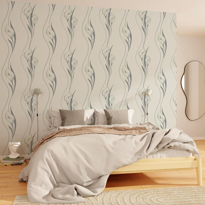 Papier peint intissé Arum Blanc