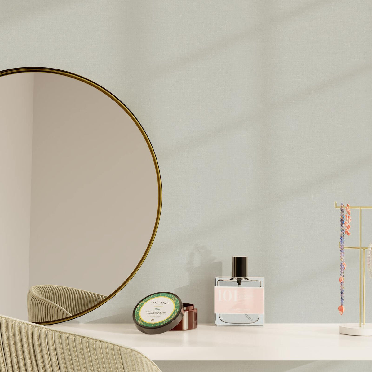 Papier peint intissé Lazy Gris perle Lisse