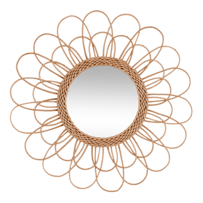 Miroir en rotin Soaline Bois