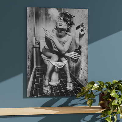 Tableau en verre Nasty Noir