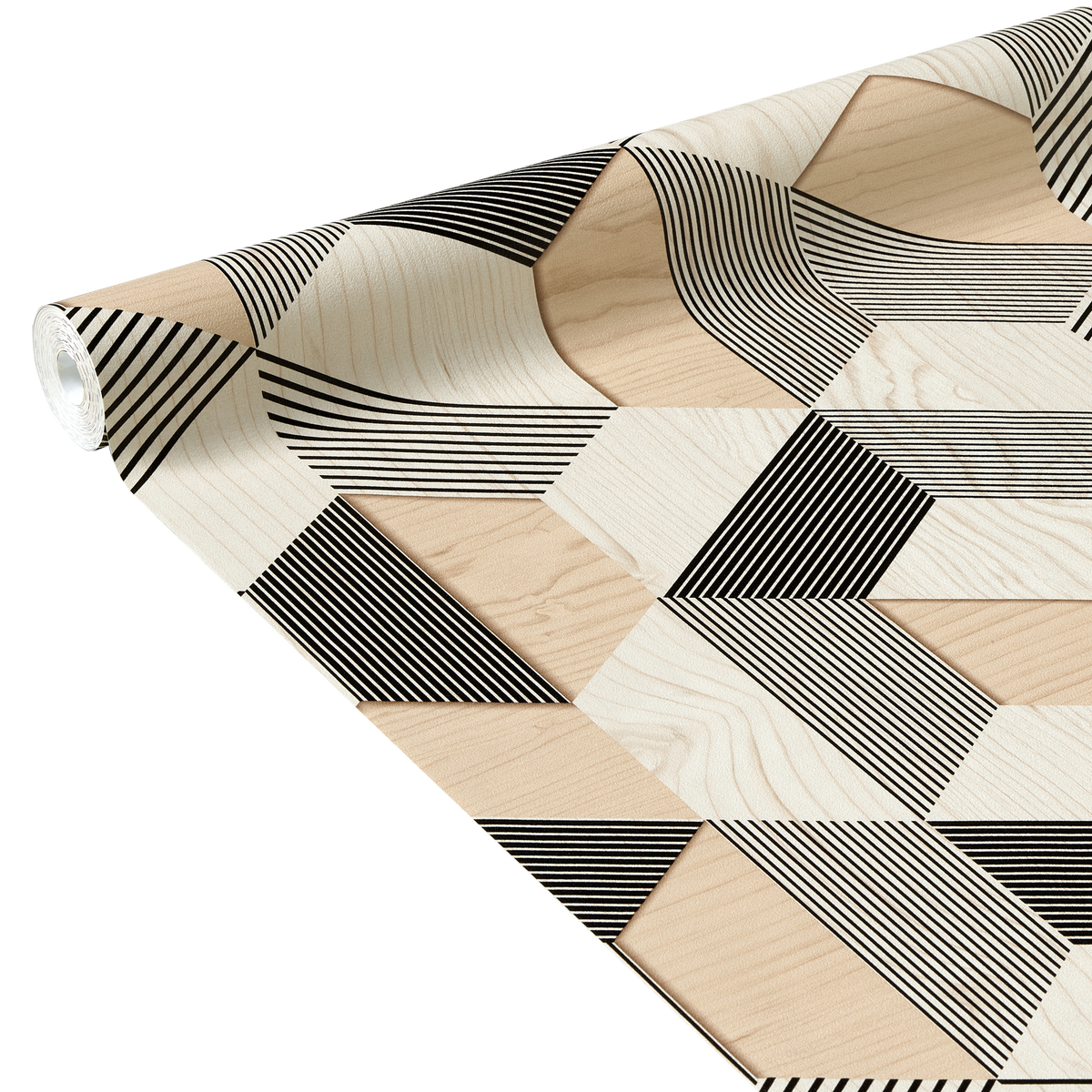 Papier peint intissé Akito Ton bois