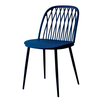 4MURS Chaise Luana Bleu nuit 1 place