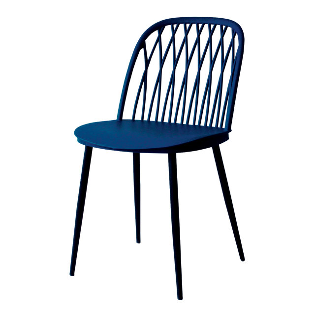 4MURS Chaise LUANA coloris bleu nuit