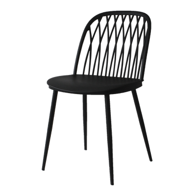 4MURS Chaise Luana Noir 1 place