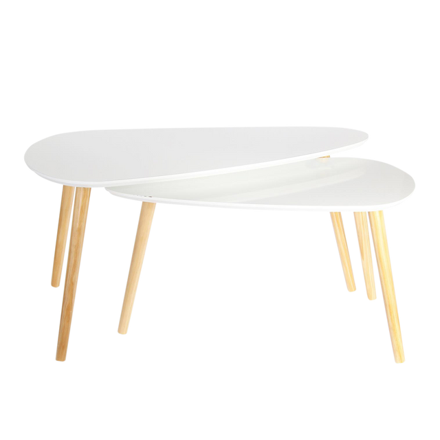 Table basse JANSSON coloris blanc 39,5 x 39,5 cm