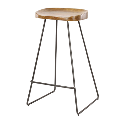 Tabouret de plan de travail Miley Acacia 1 place