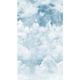 Papier peint panoramique L Blue clouds Bleu moyen