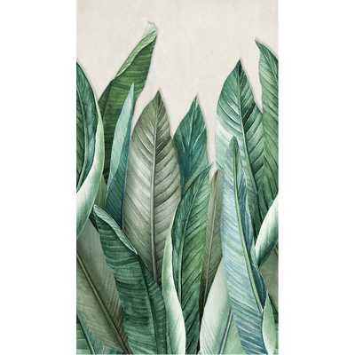 Papier peint panoramique L Bananier Vert émeraude