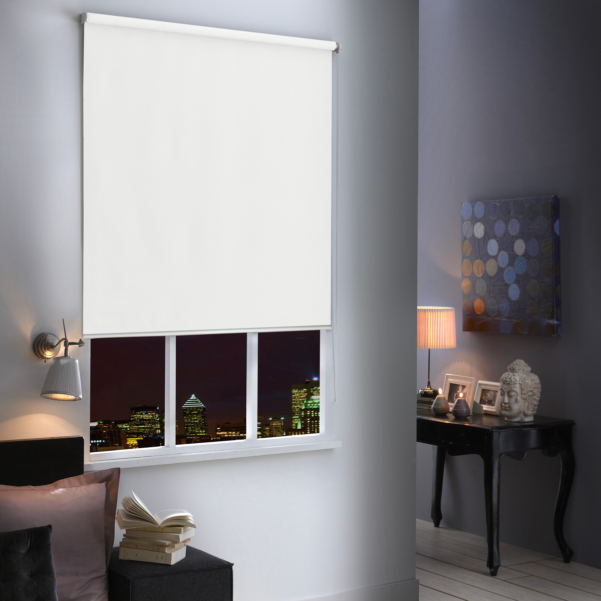 Store enrouleur Crepuscule Blanc