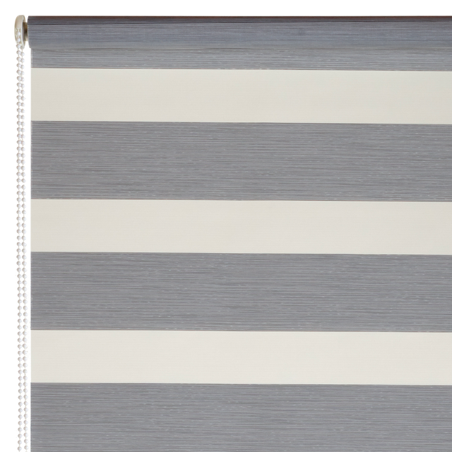 Store jour/nuit ECLIPSE coloris gris chiné 62 x 160 cm