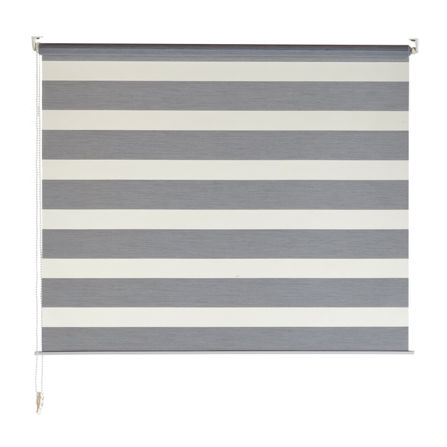 Store jour/nuit ECLIPSE coloris gris chiné 92 x 160 cm