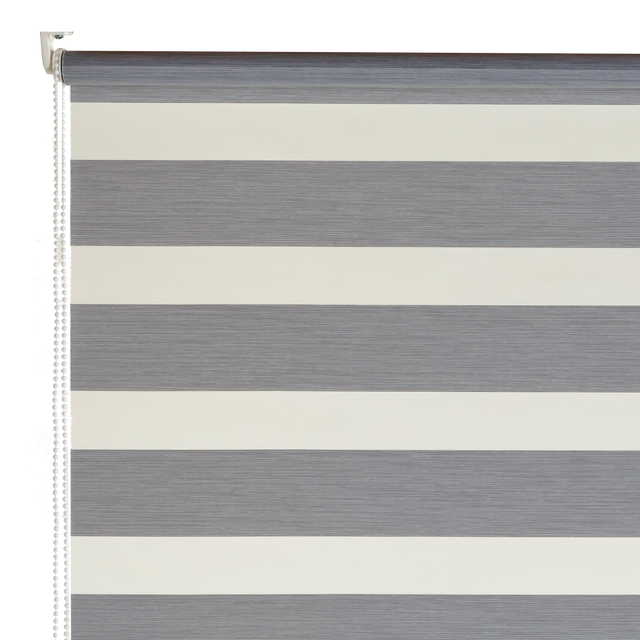 Store jour/nuit ECLIPSE coloris gris chiné 92 x 160 cm