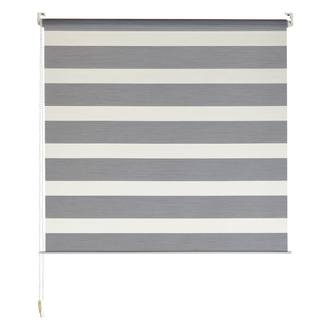 Store jour/nuit ECLIPSE coloris gris chiné 82 x 160 cm