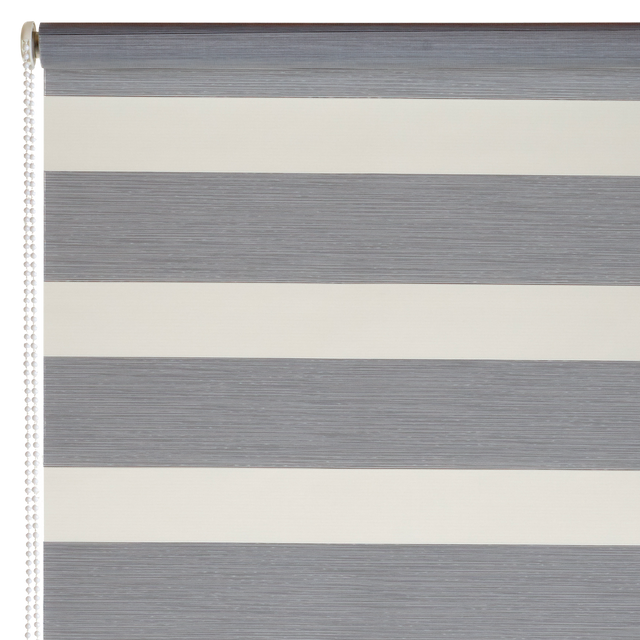 Store jour/nuit ECLIPSE coloris gris chiné 42 x 160 cm