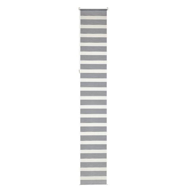 Store jour/nuit ECLIPSE coloris gris chiné 37 x 160 cm