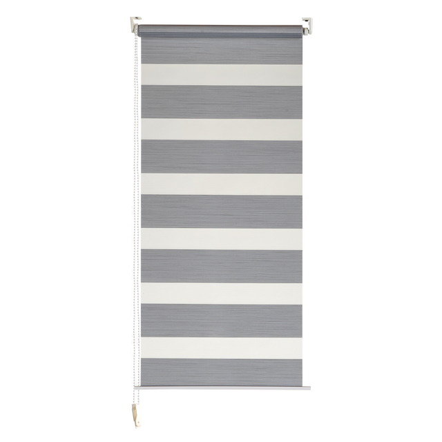 Store jour/nuit ECLIPSE coloris gris chiné 37 x 160 cm