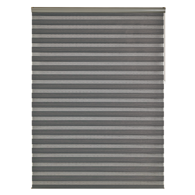 Store jour/nuit SOLSTICE coloris noir/blanc 180 x 250 cm