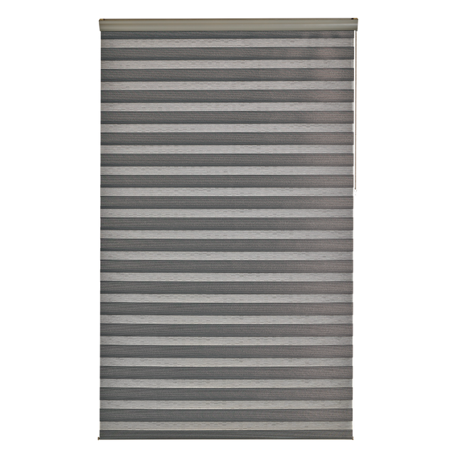 Store jour/nuit SOLSTICE coloris noir/blanc 150 x 250 cm