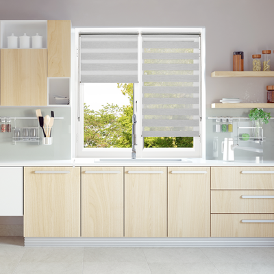 Store jour/nuit Solstice Blanc / noir