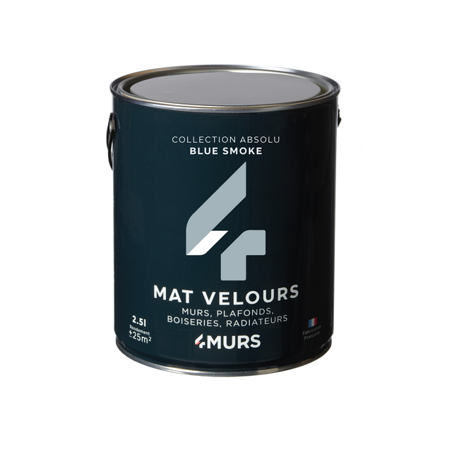 Absolu Peinture Peinture blue smoke Mat 2,5 L