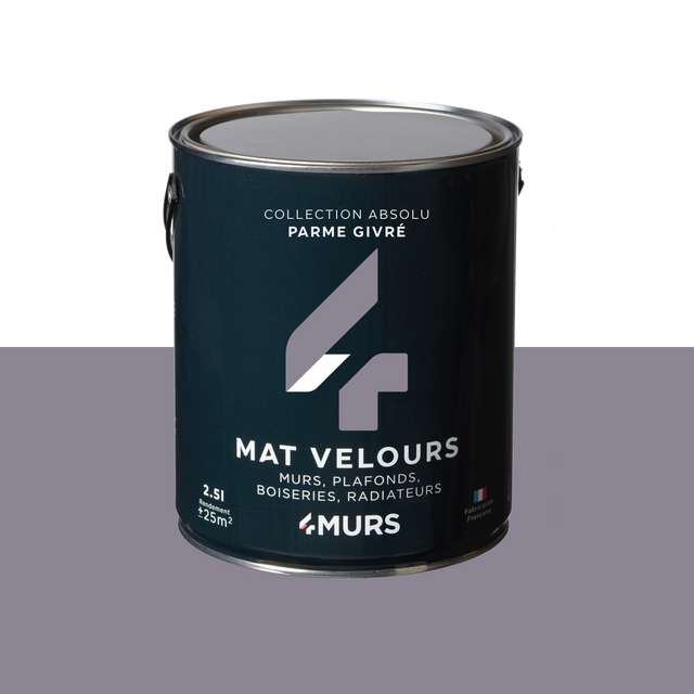 Absolu Peinture Peinture parme givrée Mat 2,5 L