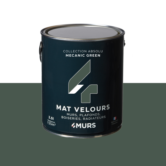 Absolu Peinture Peinture mecanic green Mat 2,5 L