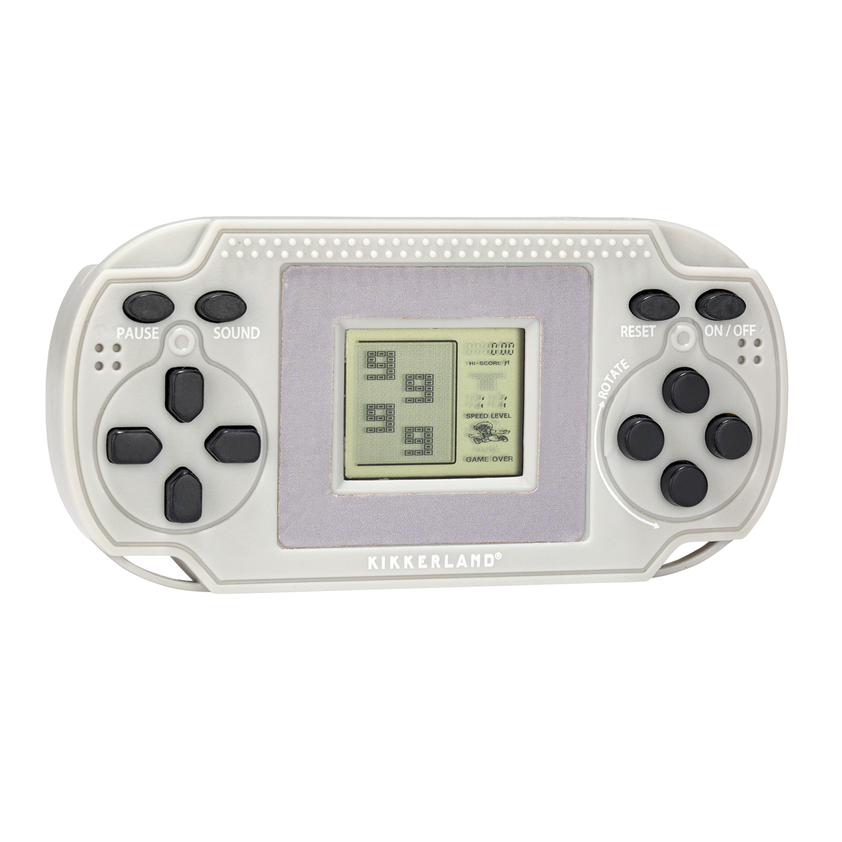 KIKKERLAND Mini console de jeu Arcades Gris