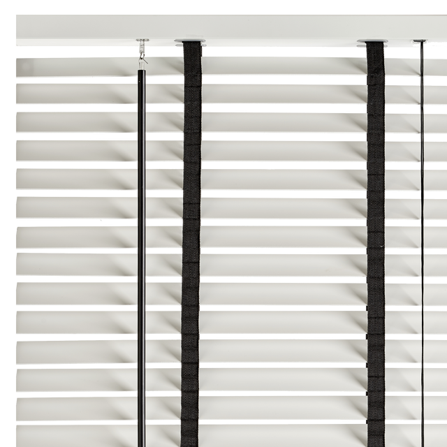 Store vénitien DUCALE blanc / anthracite 80 x 130 cm