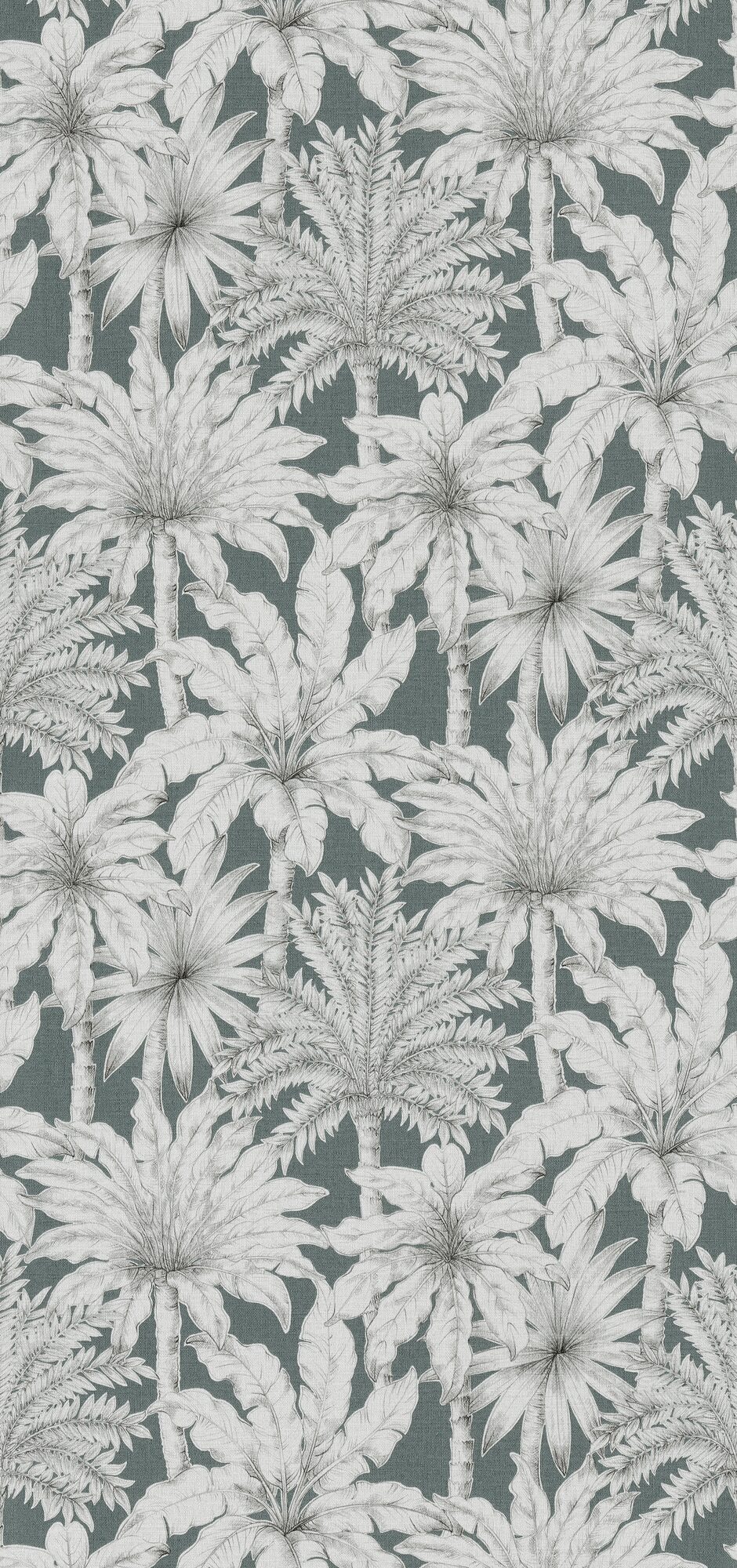 Papier peint intissé Florentine palm garden Vert céladon