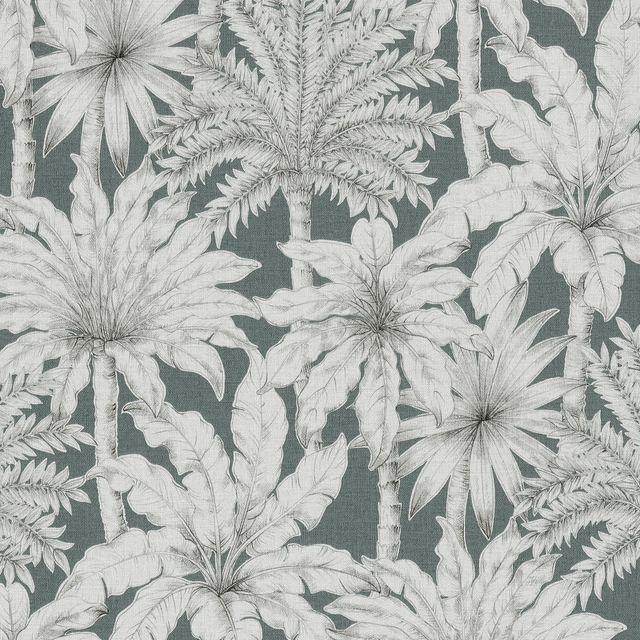 Papier peint intissé FLORENTINE PALM GARDEN vert céladon