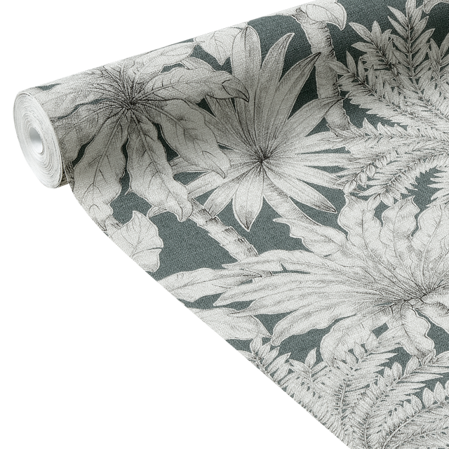 Papier peint intissé FLORENTINE PALM GARDEN vert céladon