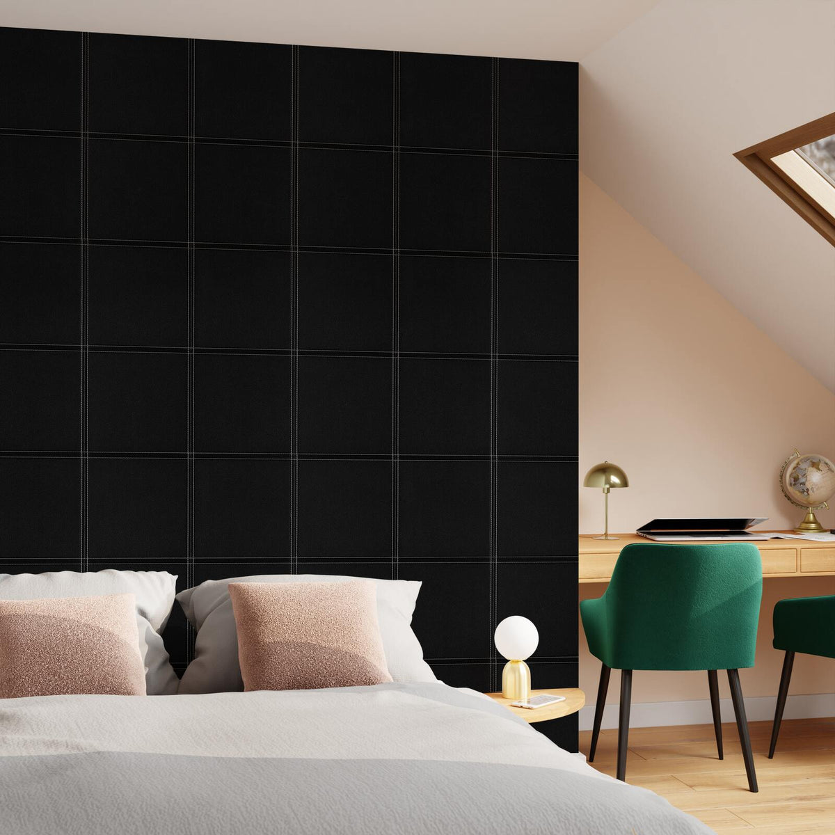 Papier peint intissé Harold Noir