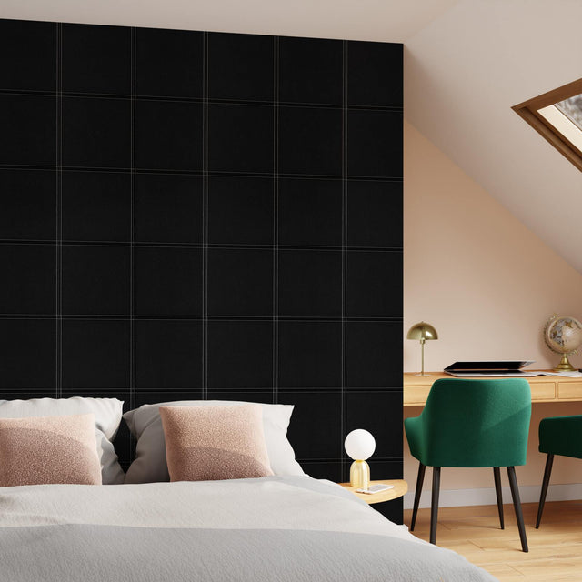 Papier peint intissé HAROLD coloris noir