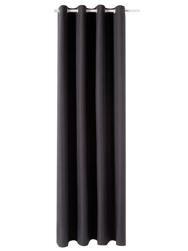 Rideau 100% occultant MANN coloris noir 140 x 260 cm
