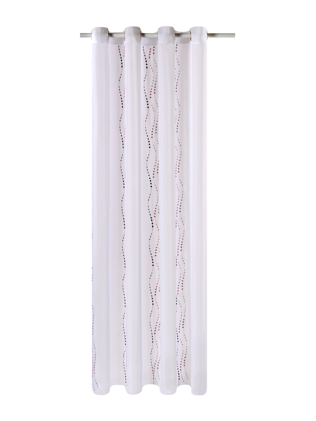 4MURS Voilage LYANA coloris bordeaux 140 x 240 cm