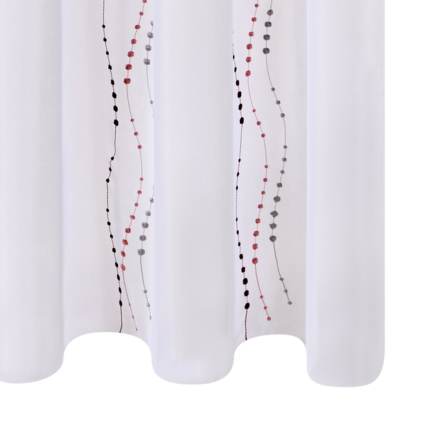 4MURS Voilage LYANA coloris bordeaux 140 x 240 cm