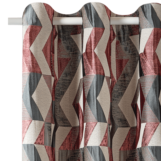 Rideau CHLOE coloris rose 135 x 240 cm