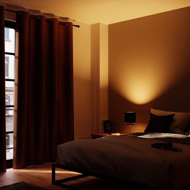 Rideau 100% occultant MANN coloris havane 140 x 260 cm