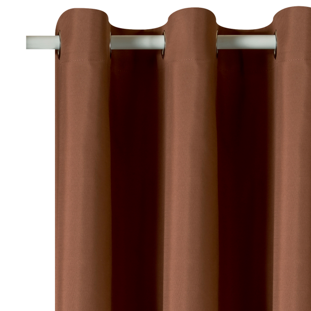 Rideau 100% occultant MANN coloris havane 140 x 260 cm