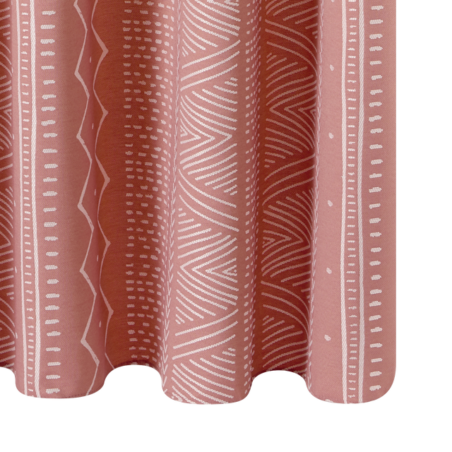 Rideau ESSAOUIRA coloris terracotta 140 x 260 cm