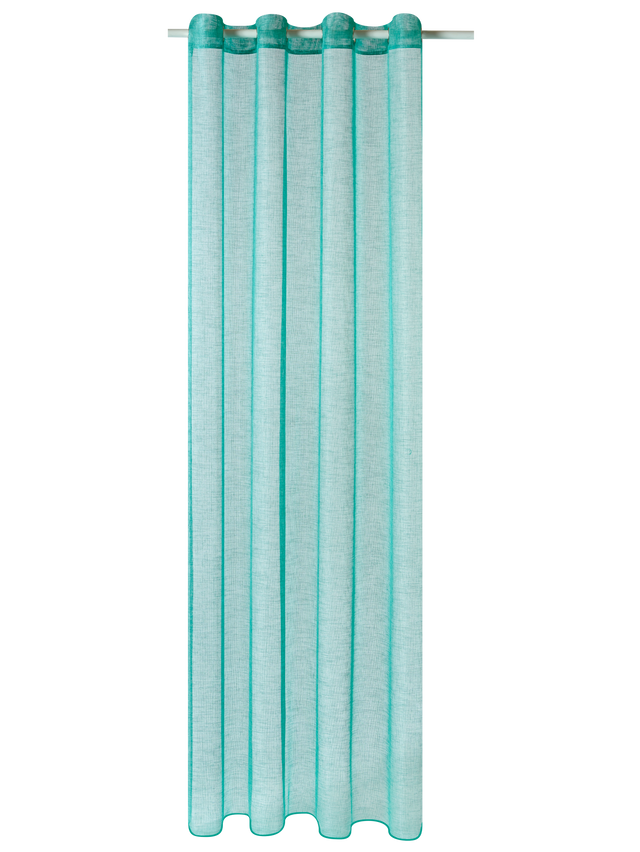 Voilage CANOAS coloris bleu aqua 140 x 260 cm