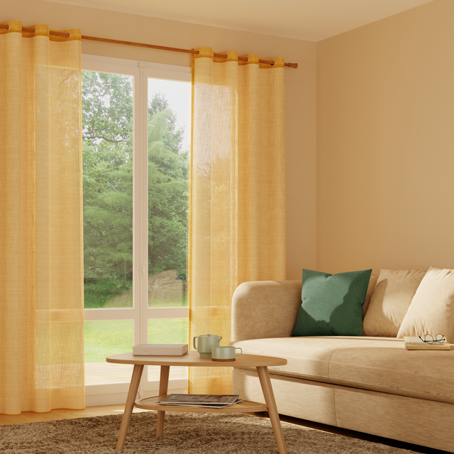 Voilage CANOAS coloris soleil 140 x 260 cm