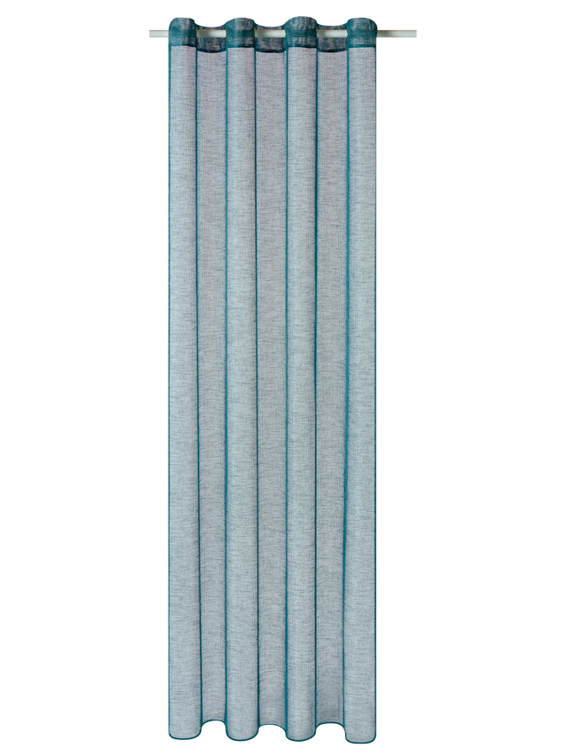 Voilage CANOAS coloris bleu 140 x 260 cm