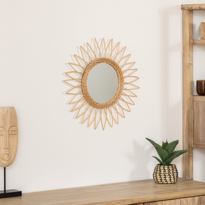 Miroir en rotin Dyani Rotin