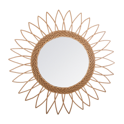 Miroir en rotin Dyani Rotin