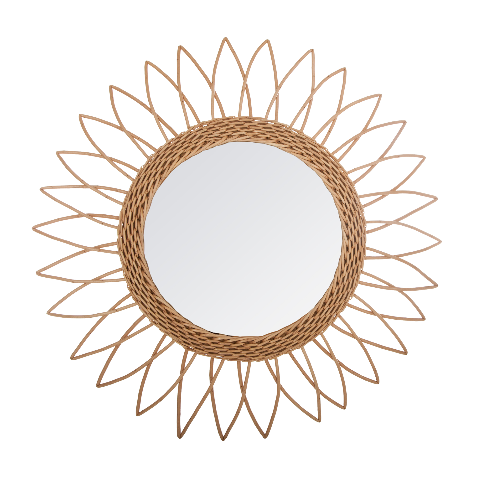 Miroir en rotin Dyani Rotin